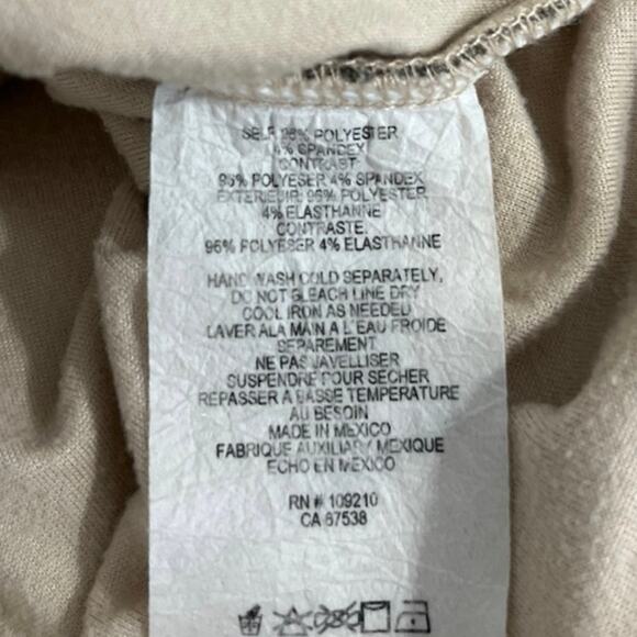 Windsor Multicolor Long Sleeve Boat Cowl Neck Pleated Drape Blouse Top Size M - Picture 4 of 4